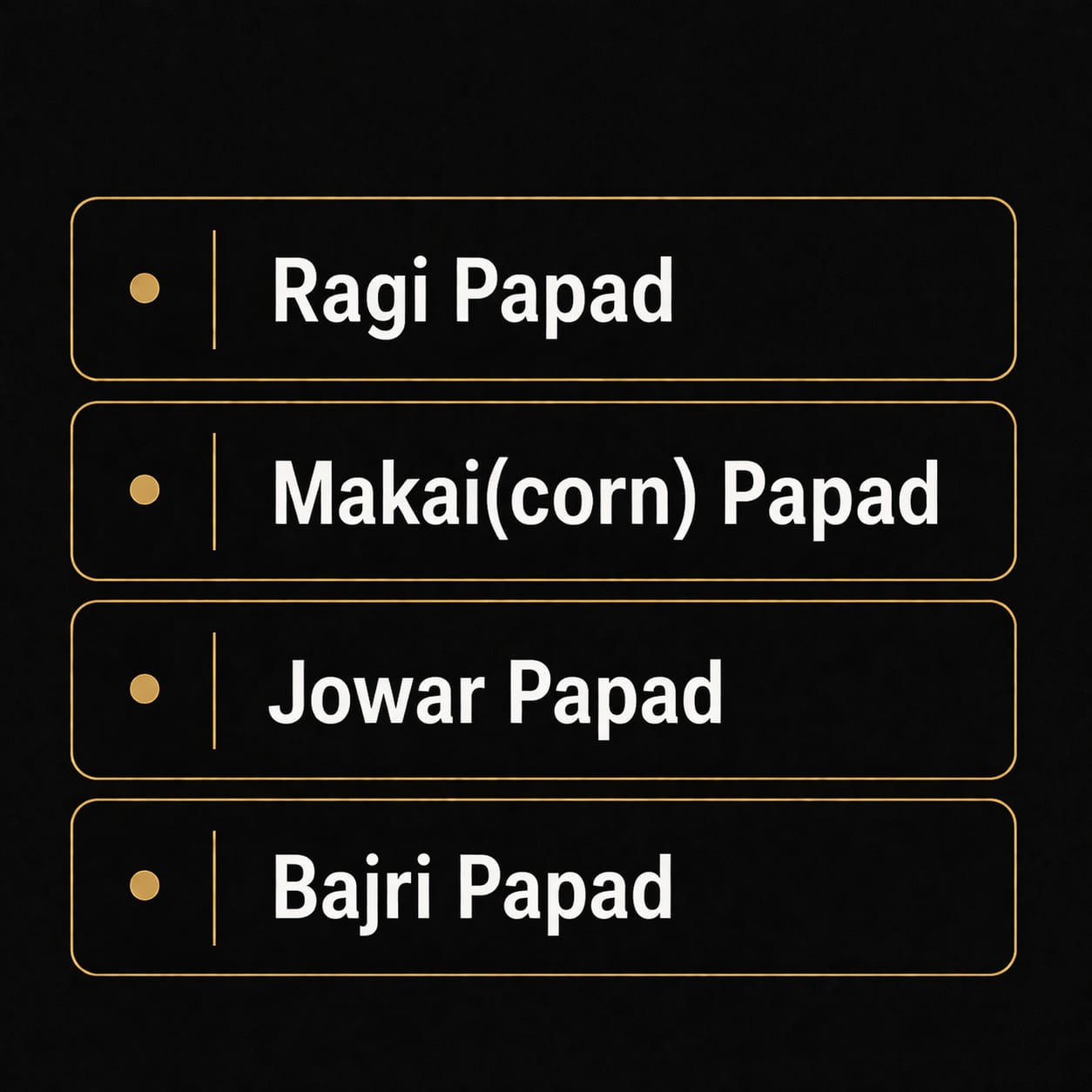 MILLET PAPAD